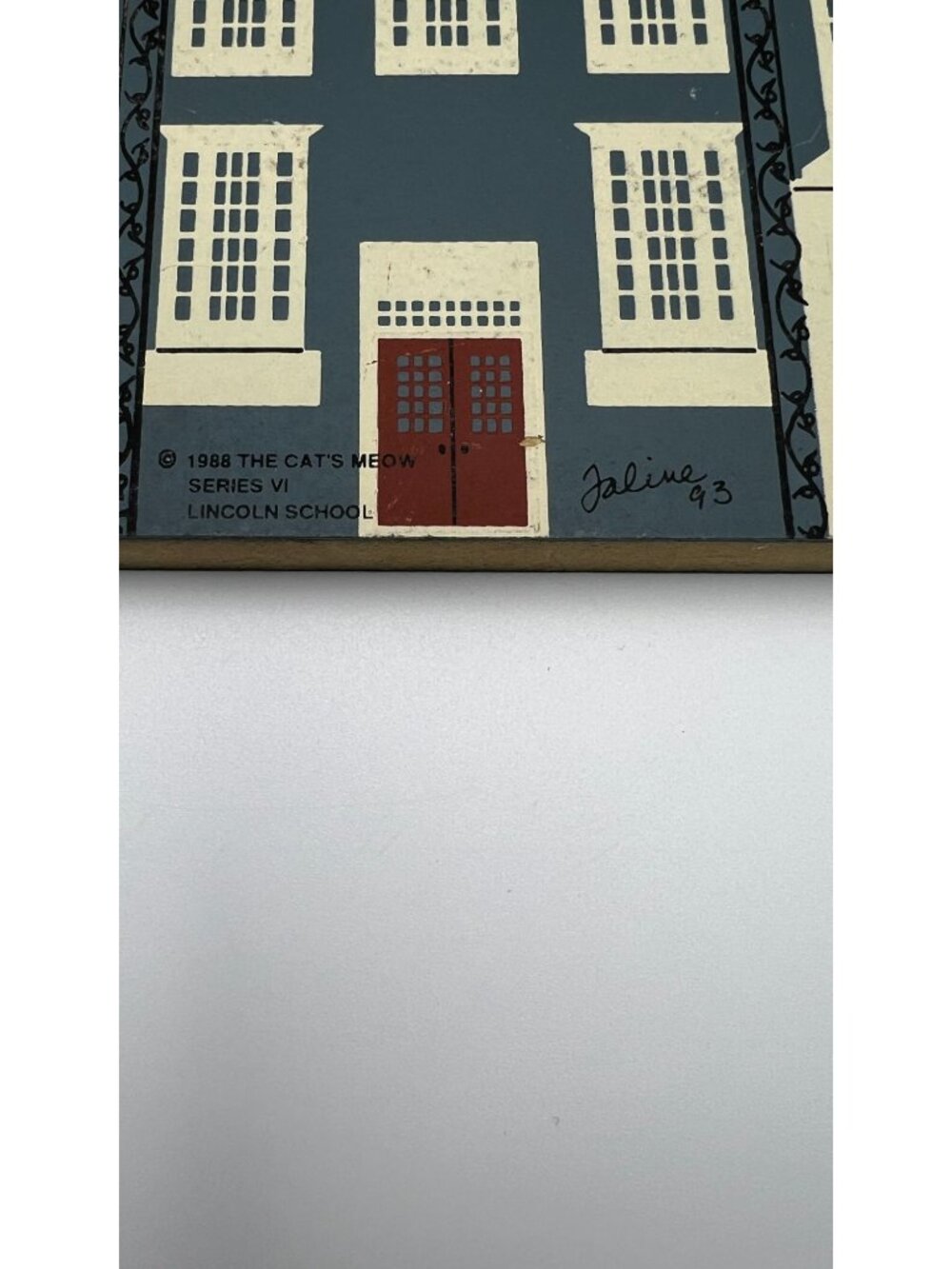 Set Of 3 Cats Meow Wooden Collectibles: Lincoln School Zangs Beer Lowells Boat S - Picture 4 of 9